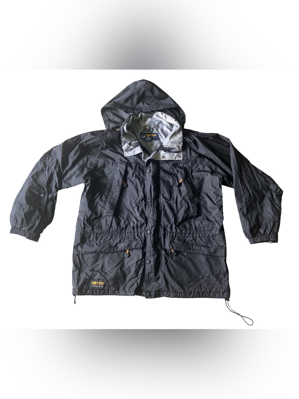 Men’s Waterproof Hooded Jacket in Black